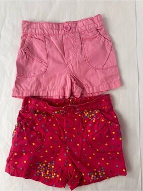 Circo Girls Pink Short Set - Light Pink & Hot Pink Polka Dot Size 18 months